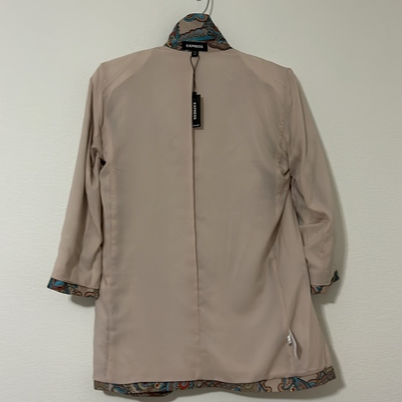 Express Paisley Notch Collar Boyfriend Blazer XS. - Picture 10 of 13
